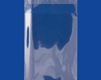 6" x 9" Clear Self-Adhesive Resealable Cellophane OPP Bags – 100 Pcs Transparent Poly Packaging Sleeves