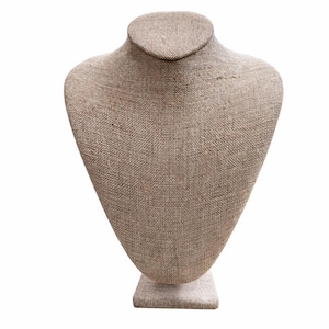 Modern Necklace Display Mannequin Showcase Jewelry Bust 14.5" Tall