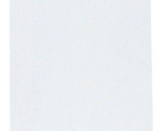 Set of 100 Flat White Paper Gift Bags | Jewelry & Merchandise Packaging Bags | Elegant Paper Favor Bags