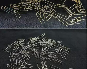 Jewelry Display U-Pins – Silver or Gold Pad Pins – Jewelry Holder Accessories – 100 / 1000 Pcs