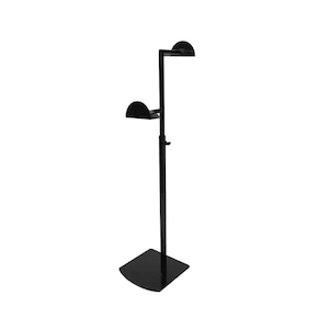 Modern Stainless Steel Purse Display Stand Adjustable Height Handbag Display Stand Hanging Double Hook Polished Hanger Bag Holder Stand