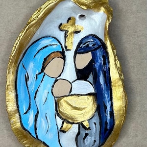 Oyster Shell Ornaments - Hand Painted - Christmas ornaments