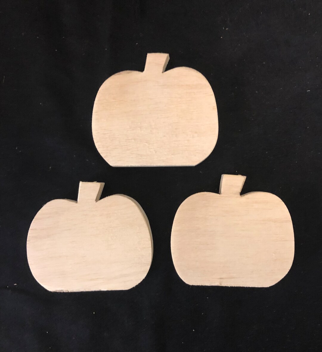 Mini Pumpkins Set of 3 Wood Craft Supply Etsy