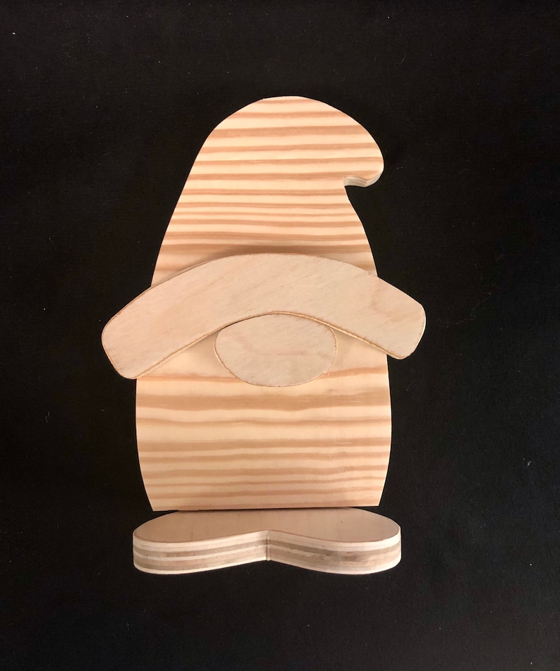 Gnome DIY Gnome Unfinished Wood Gnome Crafts Etsy