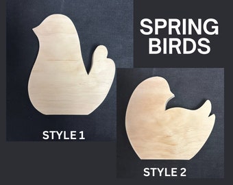 Birds - Spring Birds - Wood - DIY - Craft