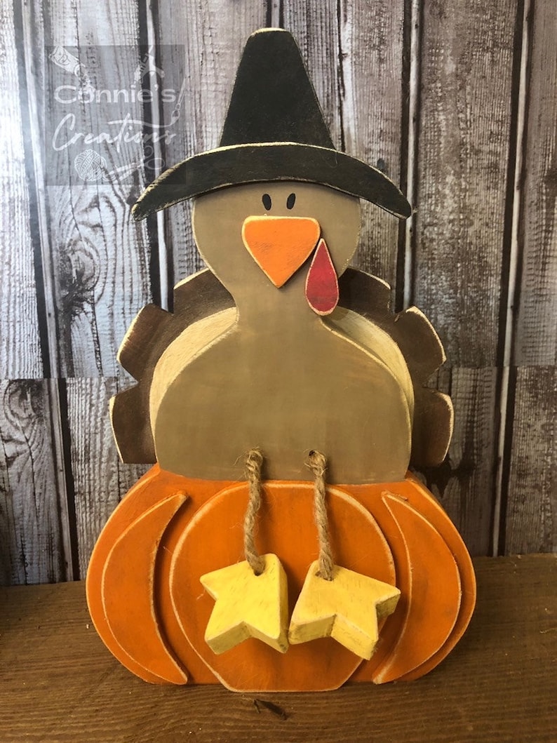 Turkey Time DIY Unfinished Wood Craft Kit Etsy