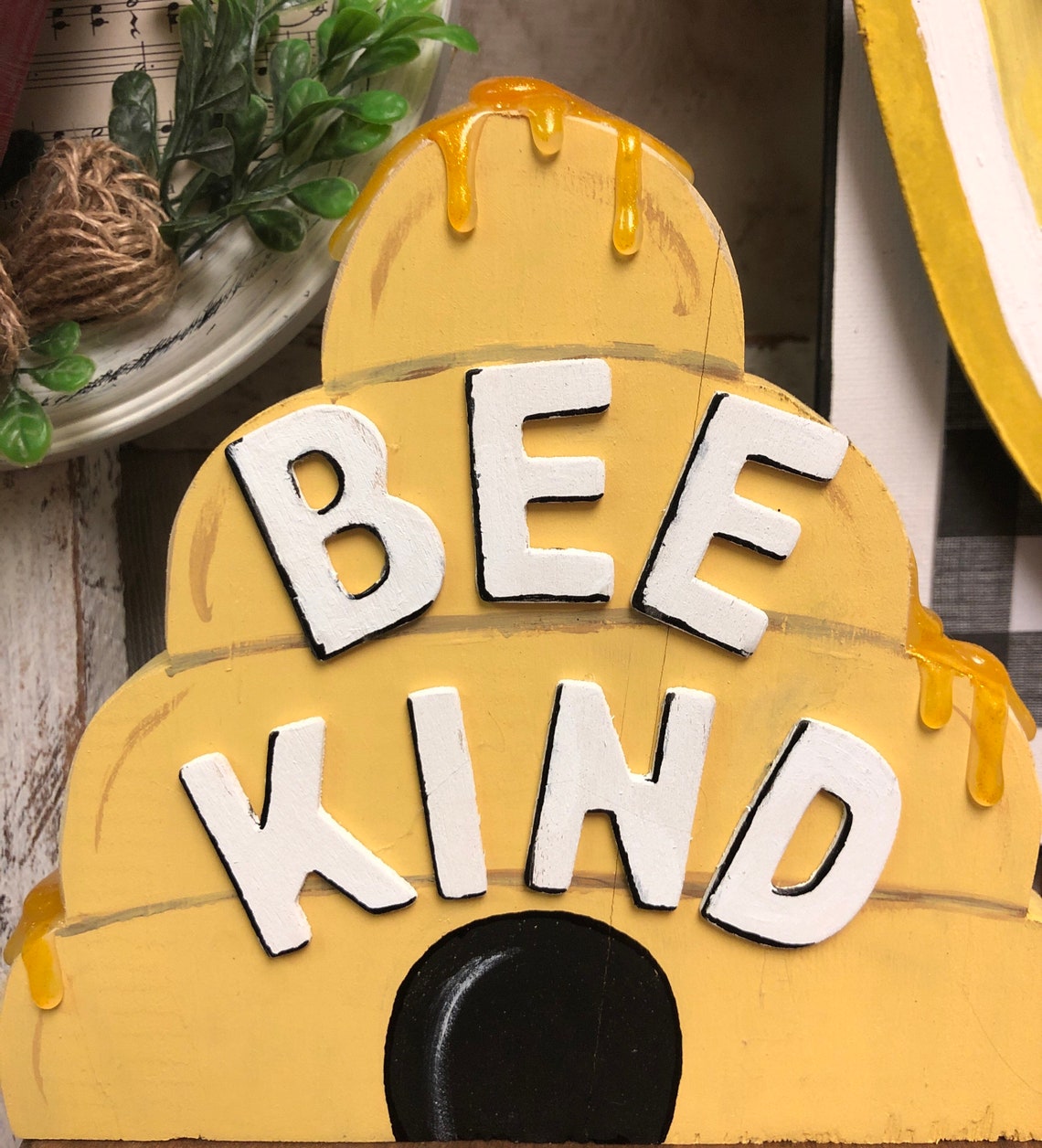Beehive Bees DIY Kit Unfinished Wood Craft Kit Bee Decor Etsy
