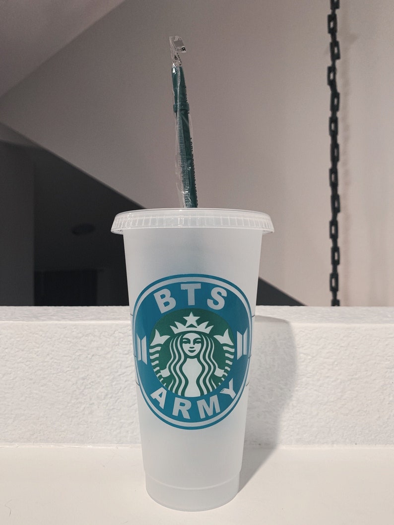 Personalize BTS Army Reusable Starbucks Tumbler Cup BTS | Etsy