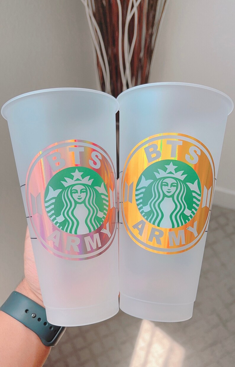 BTS Army Starbucks Tumbler Cup | Personalized Tumbler Cup | Perfect Gift for BTS Lovers 