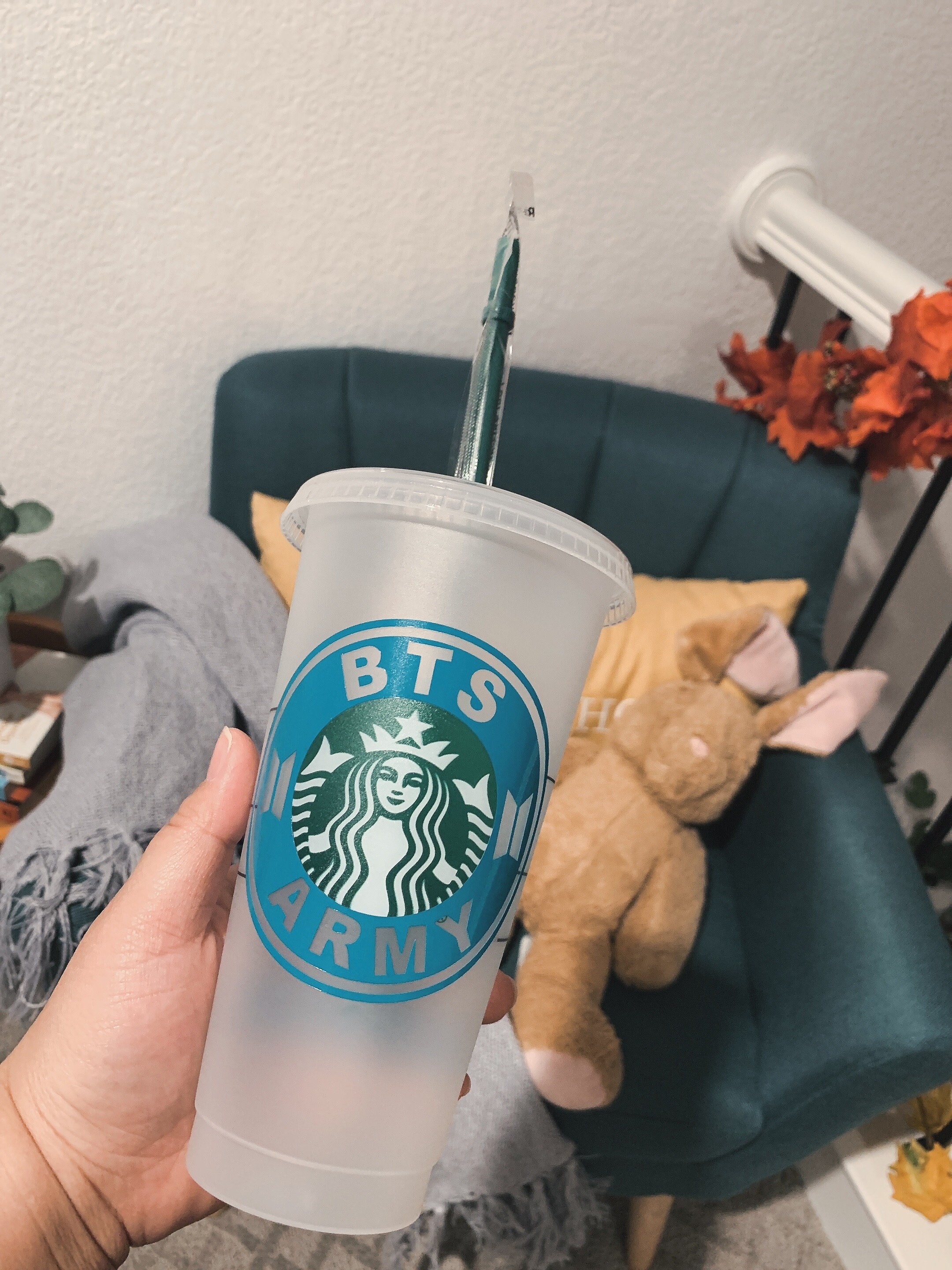 Personalize BTS Army Reusable Starbucks Tumbler Cup BTS Etsy