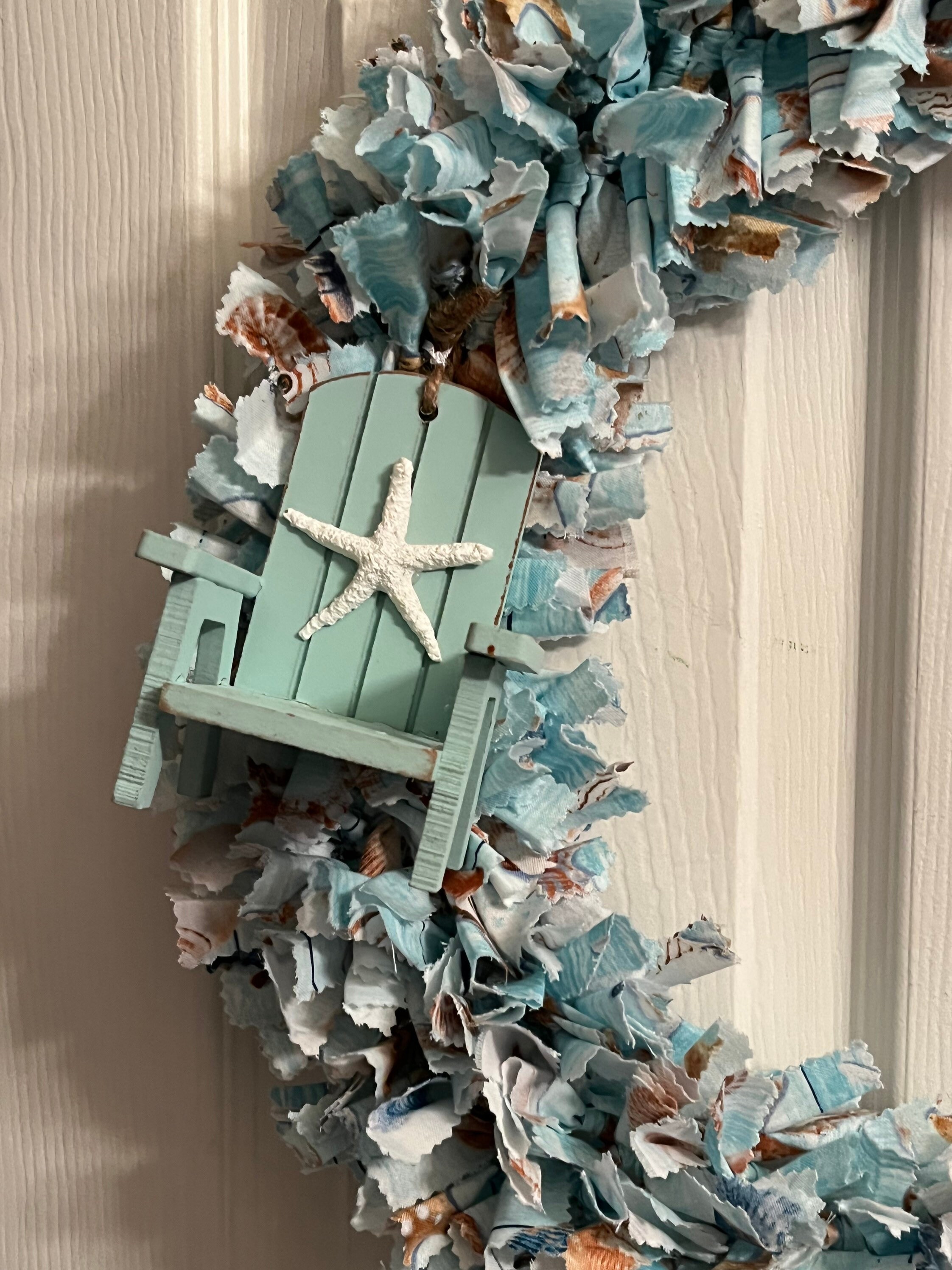 Summer Rag Wreath Patterns Sitting on the Beach 16” Summer Rag Wreath - Etsy