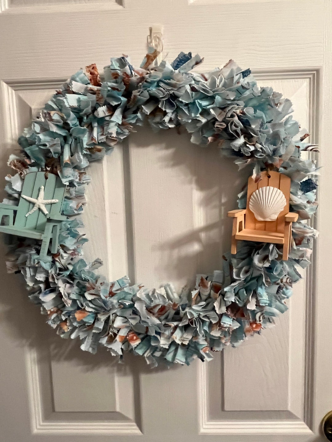 Summer Rag Wreath Patterns Sitting on the Beach 16” Summer Rag Wreath - Etsy