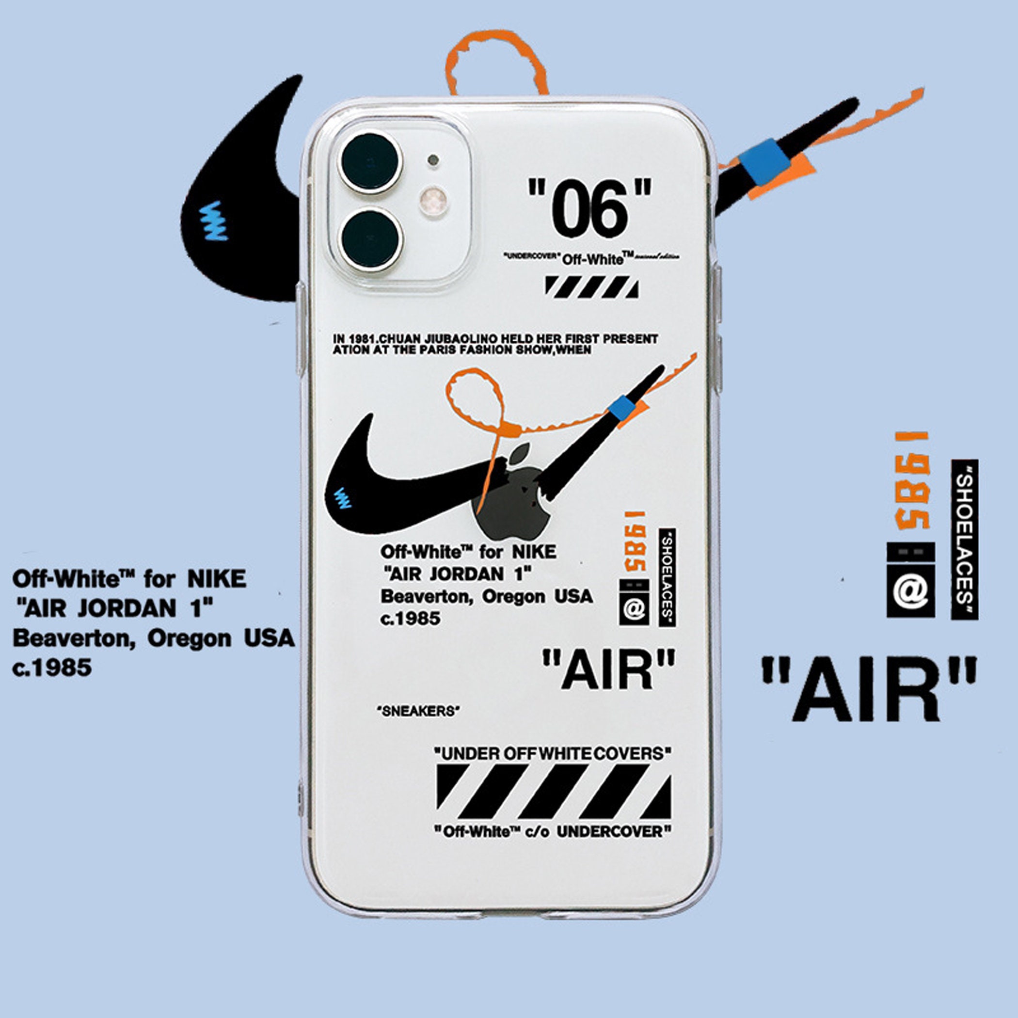 Personalized Gifts Nike x OffWhite x Air Jordan iPhone Case Etsy