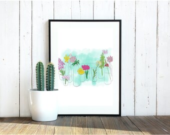 Foggy Floral Digital Sketch Download