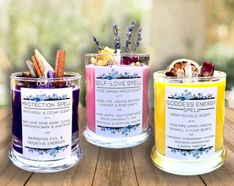 Spell Candles with Affirmations: Rock Creek Candles-All Natural Soy Wax