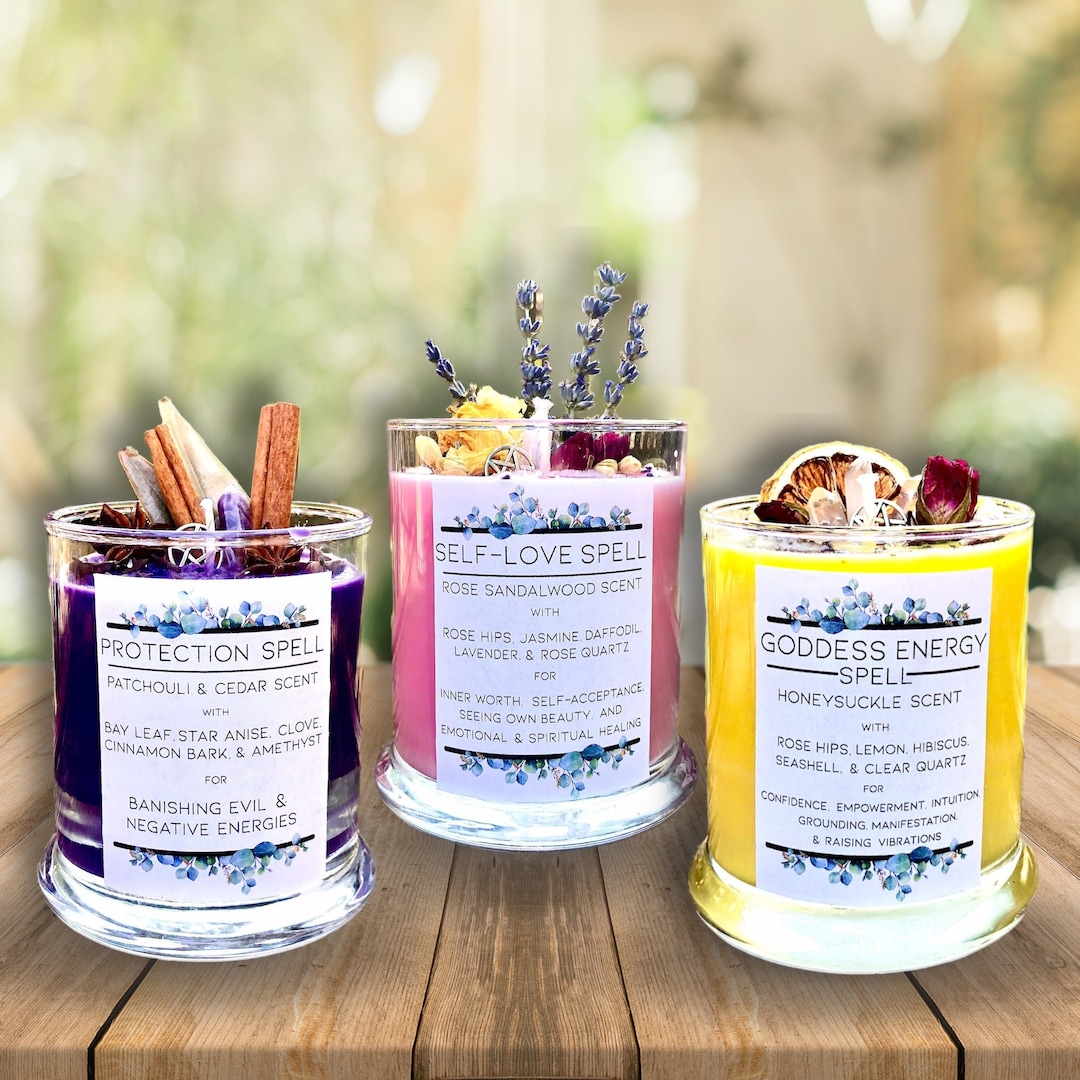 Spell Candles With Affirmations Rock Creek Candlesall Natural Soy Wax