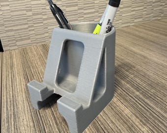 Telefoonhouder potloodbeker: 3D-geprinte bureauopberger voor op kantoor of thuis