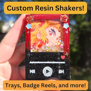Custom Anime and Video Game Resin Shakers, Charms, Trays, and More!