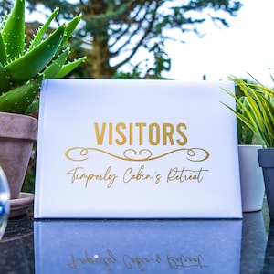 Personalised Holiday Home Guest book, Holiday home visitor book, Holiday home book, Holiday guest book, Holiday scrapbook, Visitor book