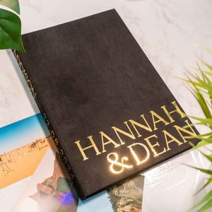 Stylish and Unique Velvet Photo Album, Self Adhesive, Wedding Photo Album, Family Photo Album, Perfect for Couples