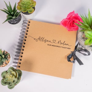 Our Story So Far Personalised Scrapbook, Couples Memory Book, Gifts for Her, Valentine&#39;s Anniversary Photo Album, Couples Scrapbook