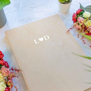 美しいベルベットのフォトアルバム、シンプルだがモダンなフォトブック、写真の記念品、カップルへのギフト、ガールフレンドへのギフト、思い出のブック