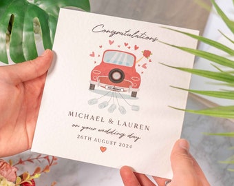 Congratulations Wedding Card, Personalised Wedding Card, Just Married Wedding Card, Newly Weds, Happily Ever Card, Bride And Groom Gift