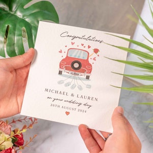 Congratulations Wedding Card, Personalised Wedding Card, Just Married Wedding Card, Newly Weds, Happily Ever Card, Bride And Groom Gift