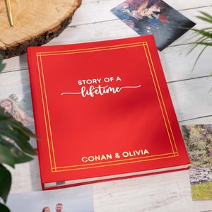 Story Of A Lifetime Photo Album, Self Adhesive Photo Album, Traditional Album, Scrapbook, Photo, Keepsake, PU Leather Photograph Album