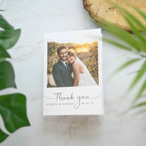 Wedding Thank You Cards, Personalised Wedding Thank You Cards, Wedding Thank You Card, Photo Card, Guests Thank You Card