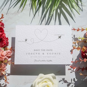Außer den Daten, im Ausland außer dem Datum, stilvolle Einladungen, einfach Speichern Sie unsere Hochzeit, modern, Hochzeitskarte, Hochzeitseinladung