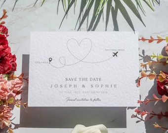 Destination Save The Dates, Abroad Save The Date, Classy Invitations, Simple Save Our Wedding, Modern, Wedding Card, Wedding Invitation