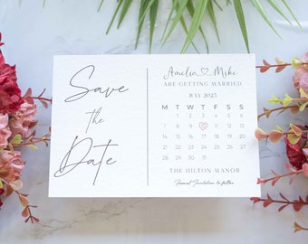 Premium Save The Dates, Calendar Save The Date, Wedding Invites, Wedding Cards, Invitations With Envelopes, Simple Save The Date