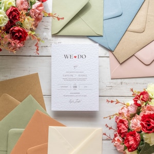 Invitación de boda, Tarjeta de anuncio de boda, Tarjeta sencilla para guardar la fecha, Guardar las fechas, Invitación de boda de calidad premium