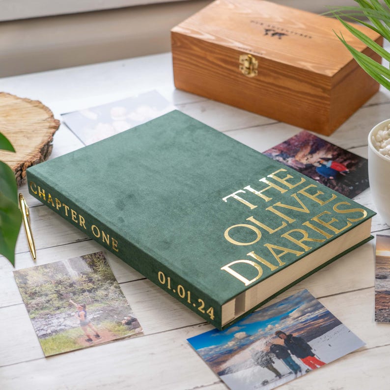 EXTRA LARGE Velvet Photo Album holds 240 6x4inch Photos, Emerald Green, Memories, Holiday Photos, Luxury Album, Photograph Album, Present