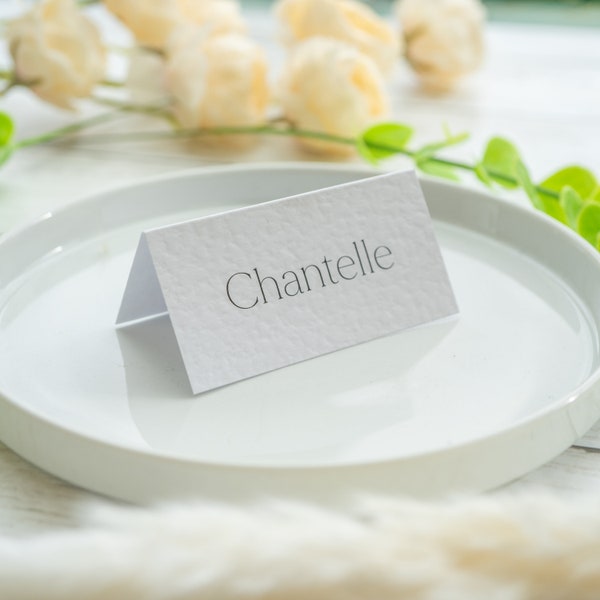 Gorgeous Hammered Textured Place Cards, Wedding Place Names, Guest Names, Wedding Name Tags, Party Names, Premium Quality