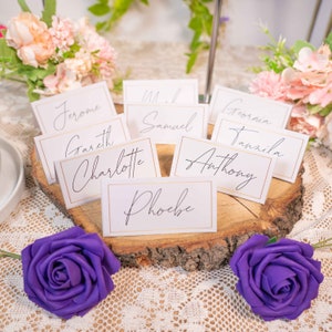 Personalised Place Cards for Wedding, Seating cards For Table, Wedding Seating Tags, Wedding Place Settings, Table Name Cards, Calligraphy