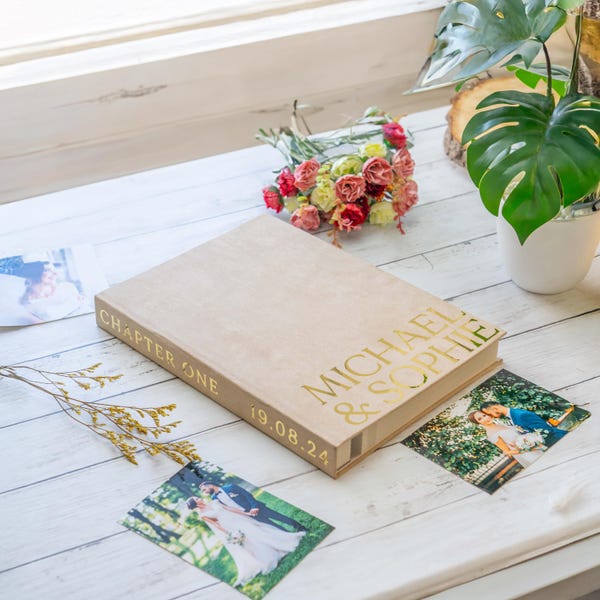 Álbum de fotos extragrande de terciopelo con capacidad para 240 fotos de 15 x 10 cm. Álbum de fotos, libro de imágenes, álbum de recuerdos tradicional, regalo para parejas.