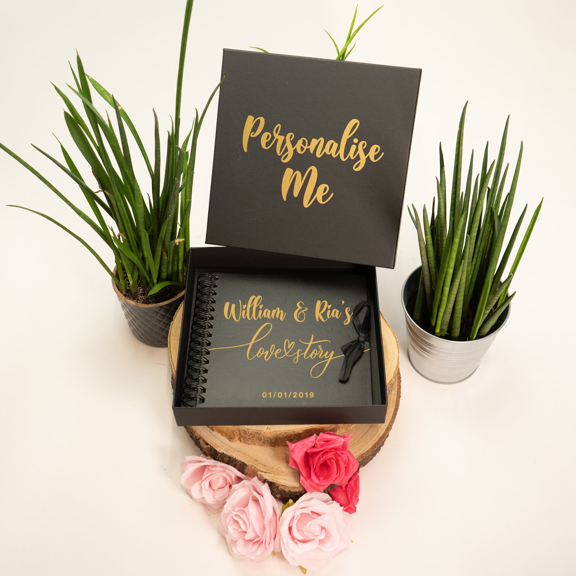 Personalised Scrapbook Love Story Couples Memory Book Couple Etsy