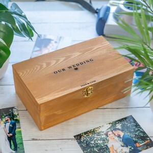 The Perfect Wooden Keepsake Box, Personalised Wedding Memories, Wooden Chest, Special Occassion Memories, Photo Storage, Protective Varnish, decorative wooden box, heirloom box, wooden storage box, small wooden box, rustic keepsake box, unique