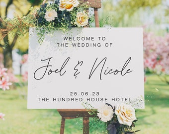 Wedding Welcome Sign, Wedding Decor, A1, A2, Personalised Wedding Sign, Wedding Gift, Welcome Wedding Board,