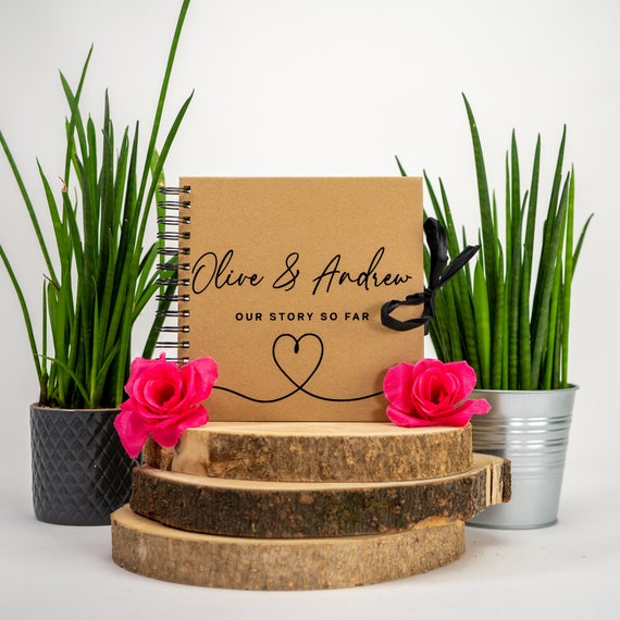 Our Story so Far Personalised Scrapbook Couples Memory Book - Etsy UK