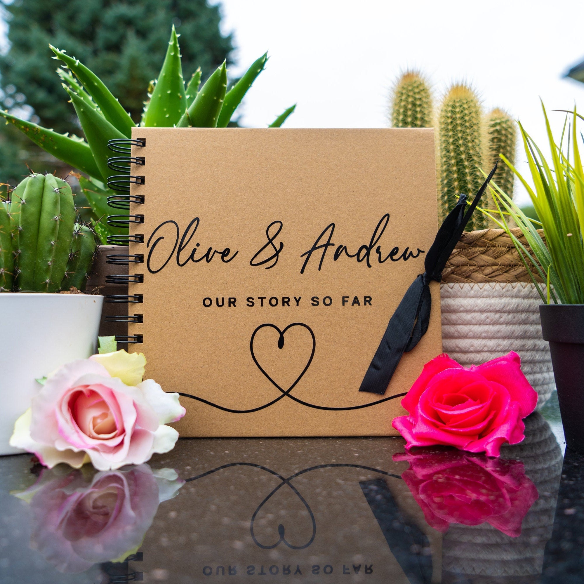 Our Story So Far Personalised Scrapbook Couples Memory Book Etsy Our Story So Far Personalised Scrapbook Couples Memory Book Etsy