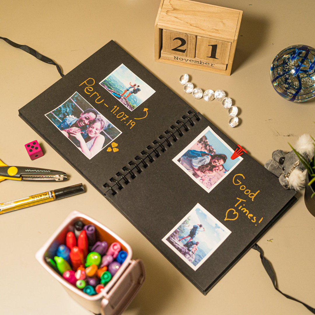 Our Story So Far Personalised Scrapbook Couples Memory Book Etsy