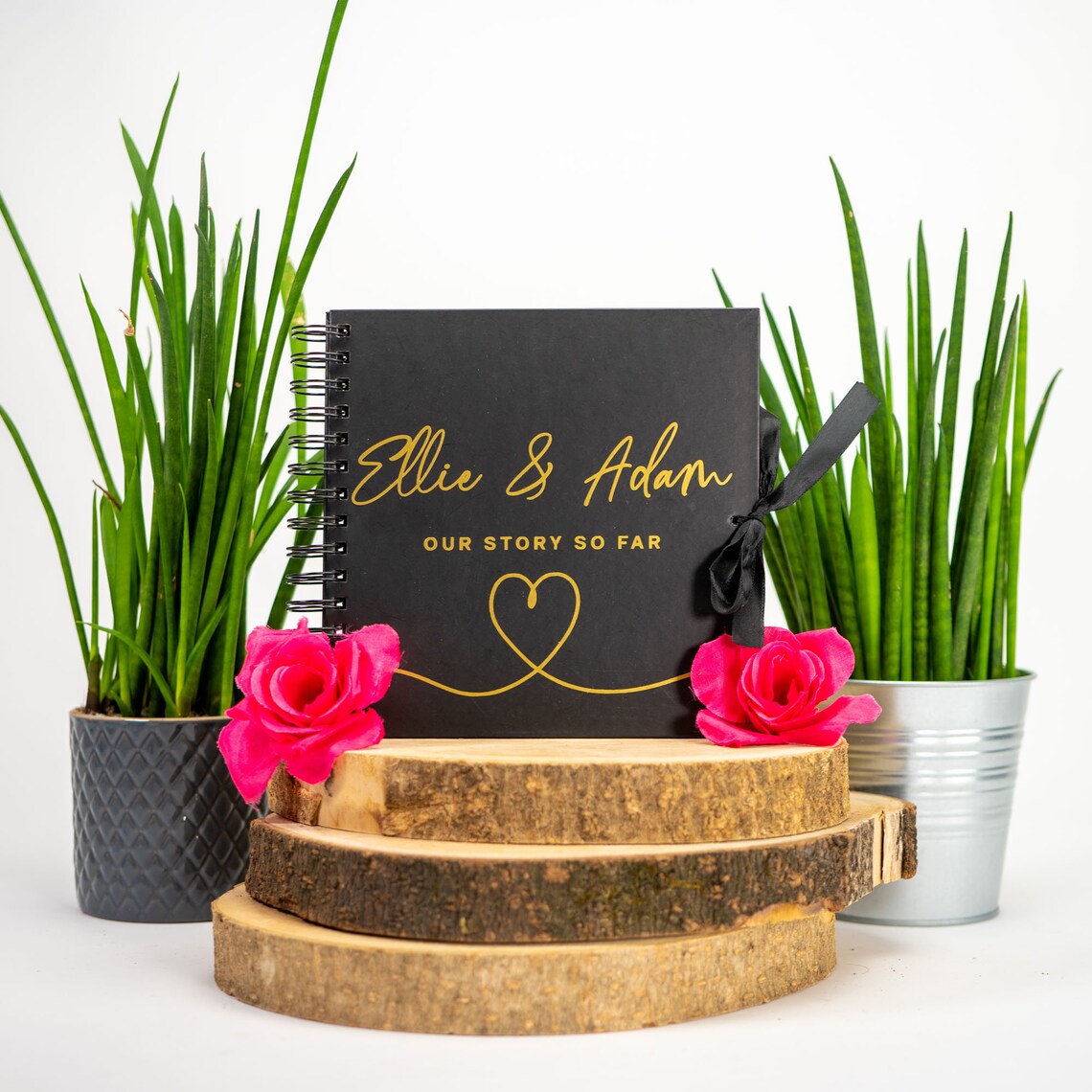 Our Story So Far Personalised Scrapbook Couples Memory Book Etsy