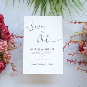 Schöne Save The Dates, hochwertige Einladungskarten, Premium-Hochzeitseinladungen, Hochzeitskarten mit Umschlägen, modern Sparen Sie unser Hochzeitsdatum