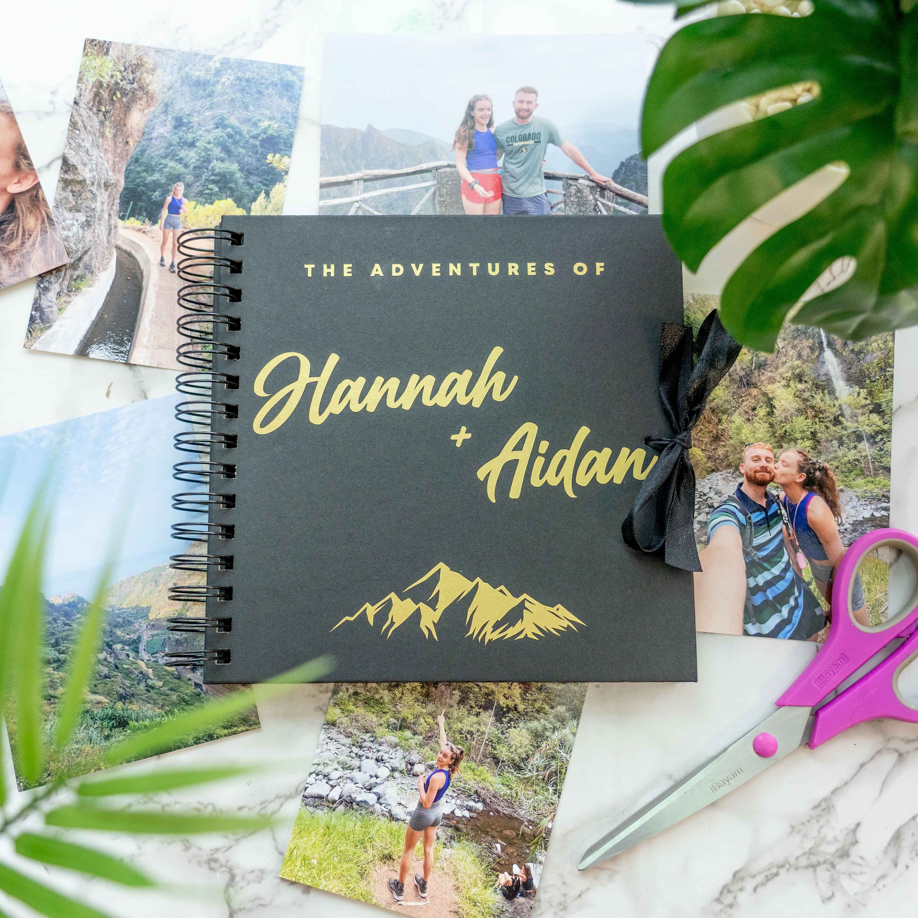 The Adventure Scrapbook, Mountains Scrapbook, Couple Gift, Travel Memories,  Mountain Book, the Perfect Gift, DIY Scrapbook, Holiday Memories 