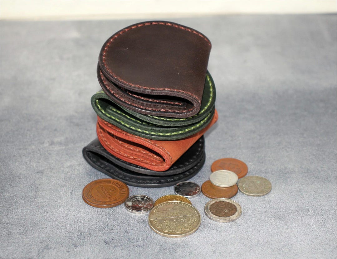 Coin Box/leather Coin Case/coin Purse/small Coin Purse - Etsy