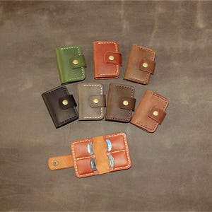 Etui pour carte SD / Etui pour carte sd personnalisé / Etui en cuir pour carte SD / Portefeuille en cuir pour carte SD