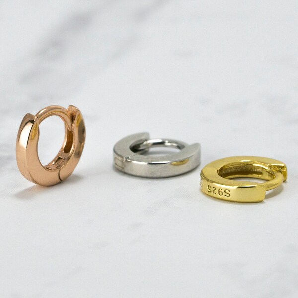 Small Hoop Earrings for 3rd Hole Etsy